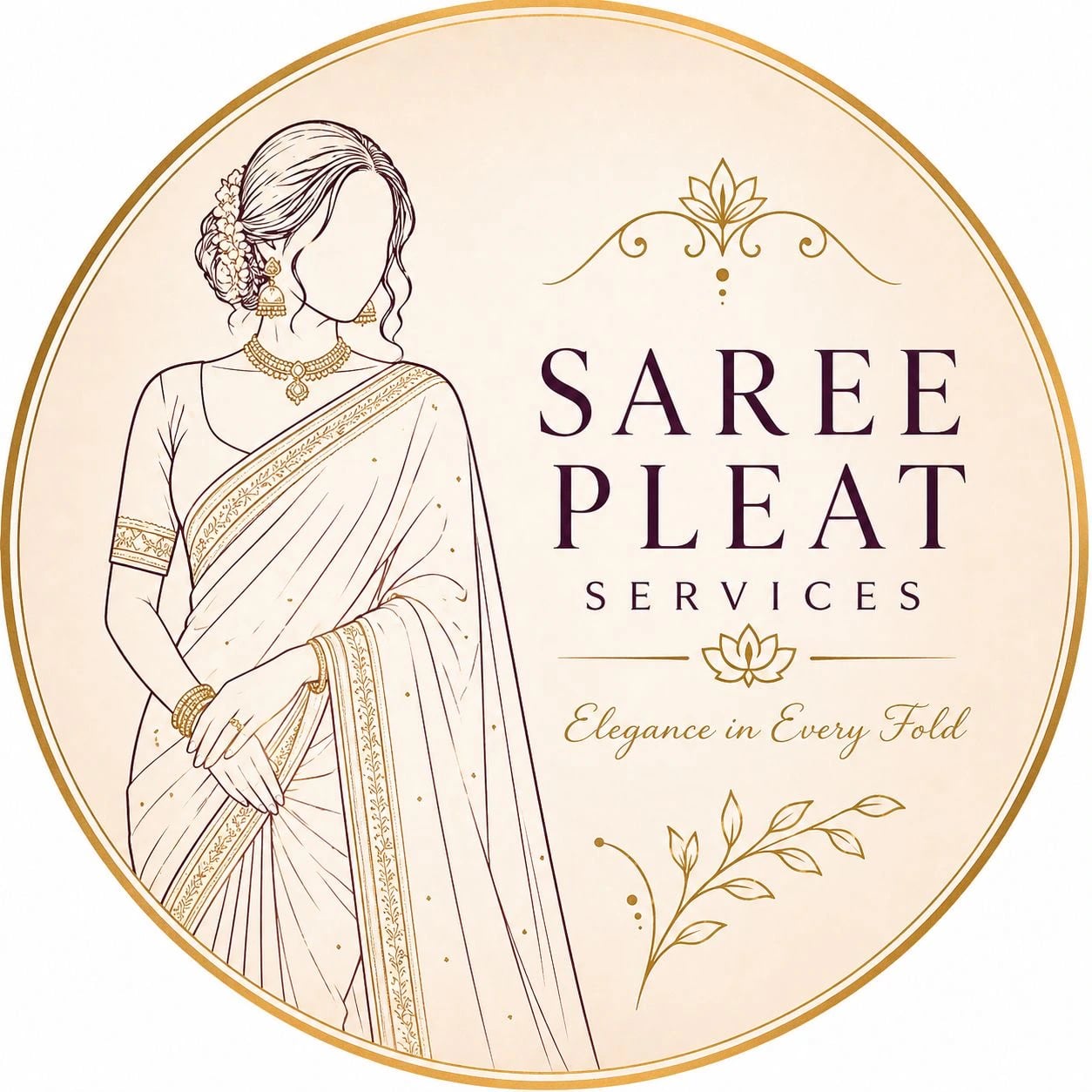 Saree Pleat Services logo or featured work